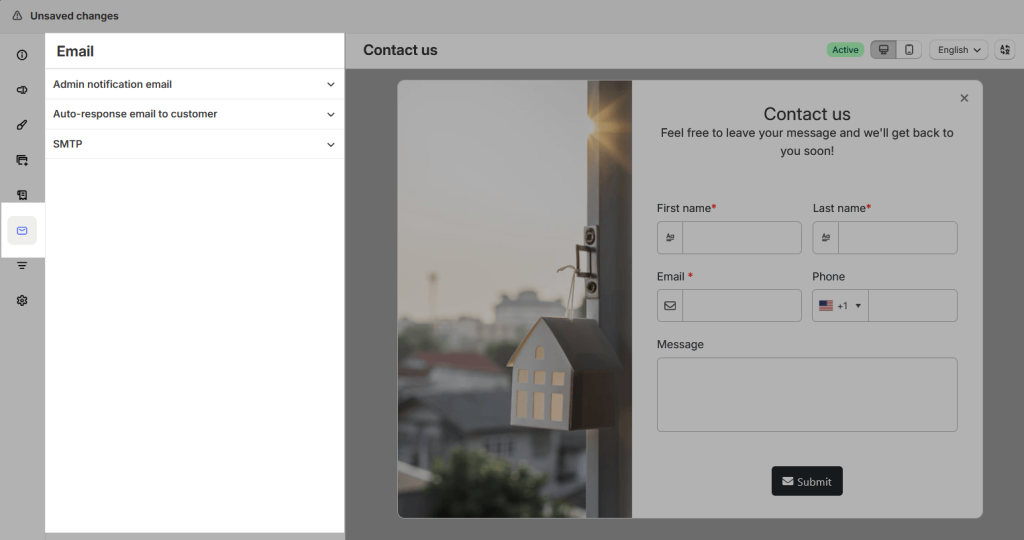Email settings overview
