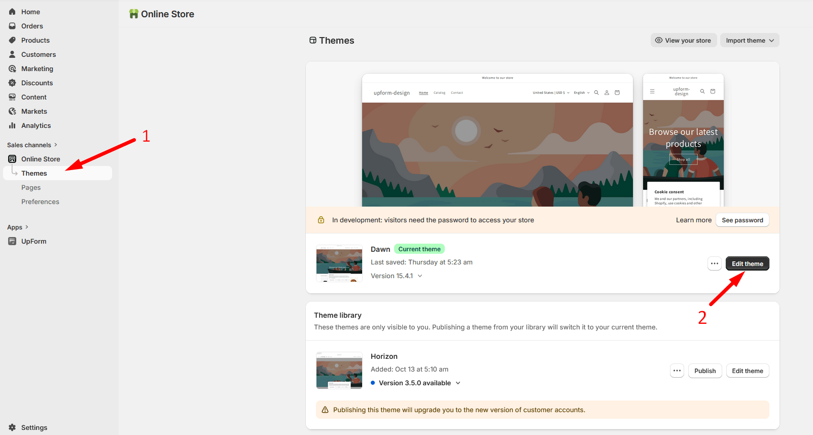 Theme editor add Custom Liquid section