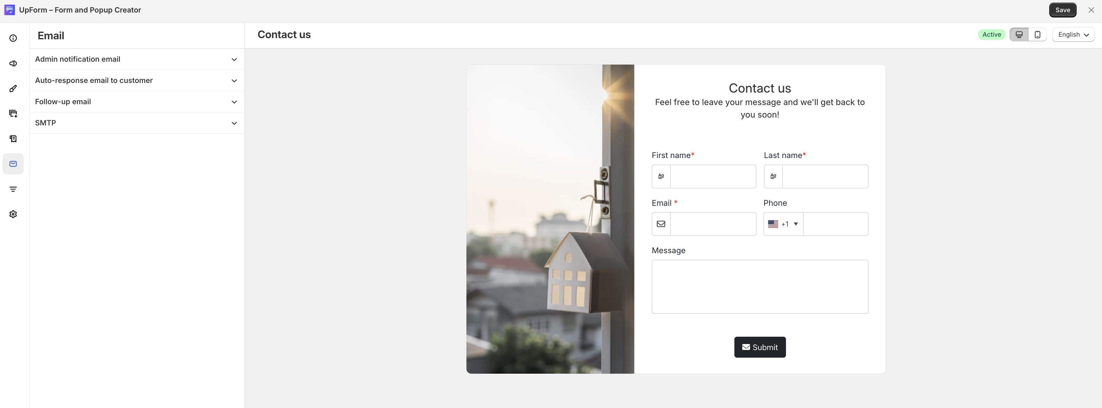 Email settings overview