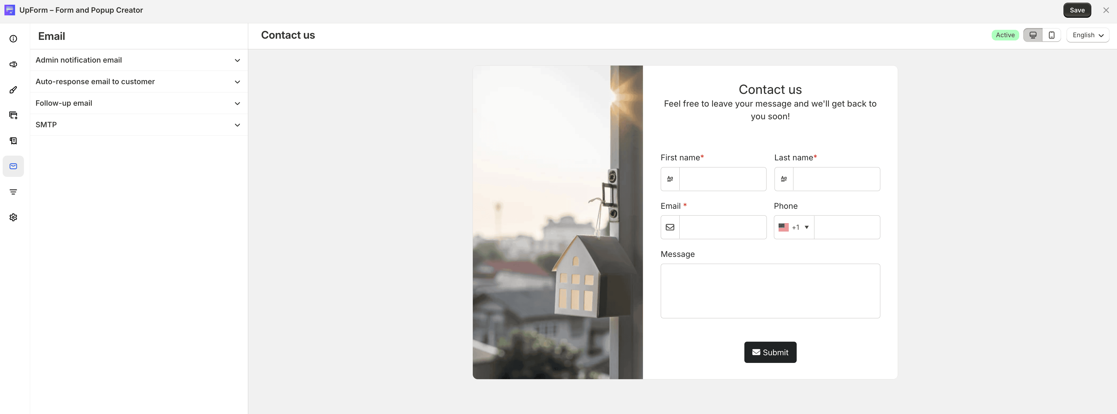 Email settings overview