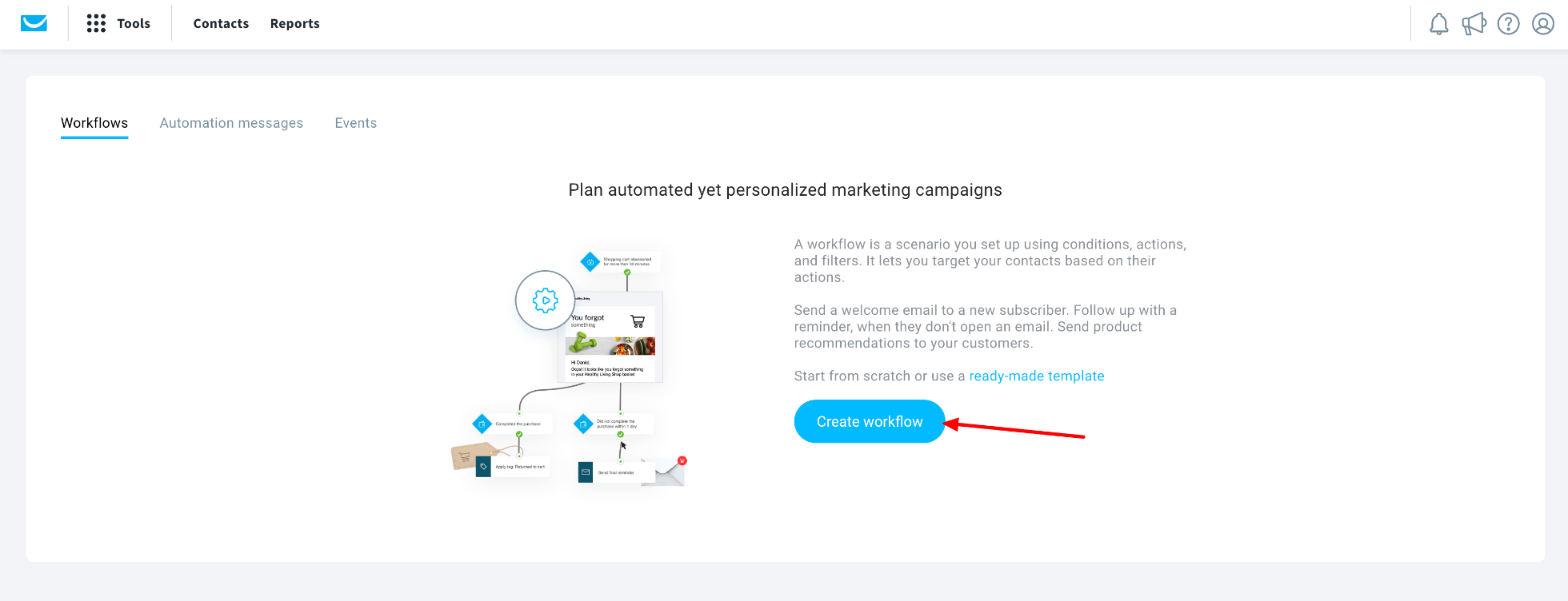 Create GetResponse automation workflow