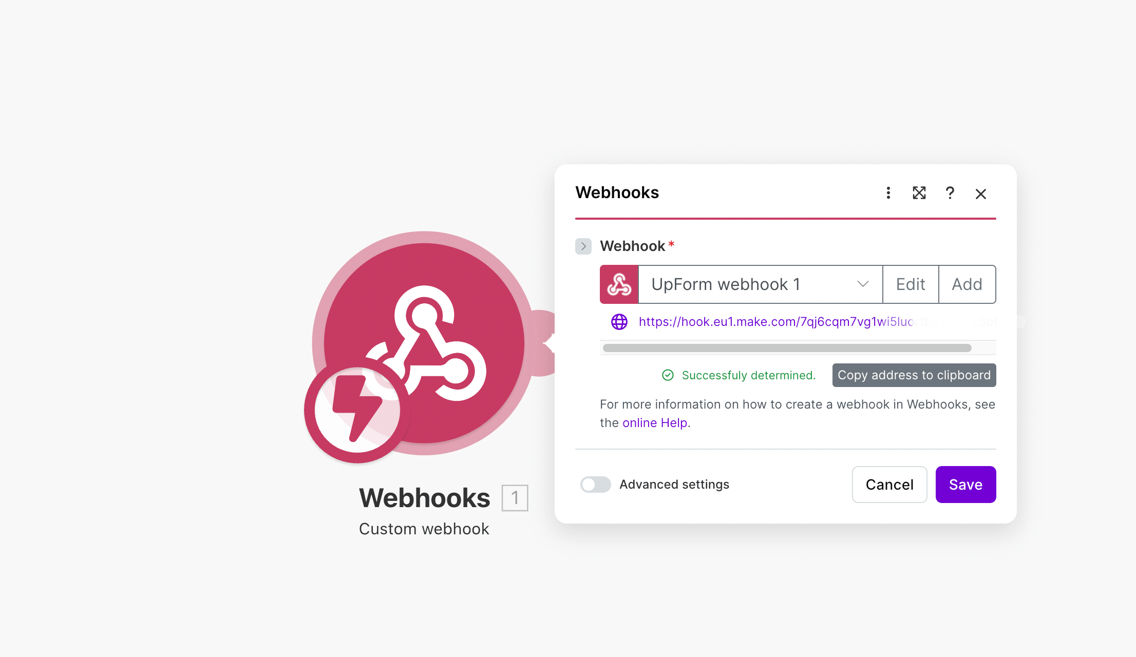 Make webhook detects submission data structure