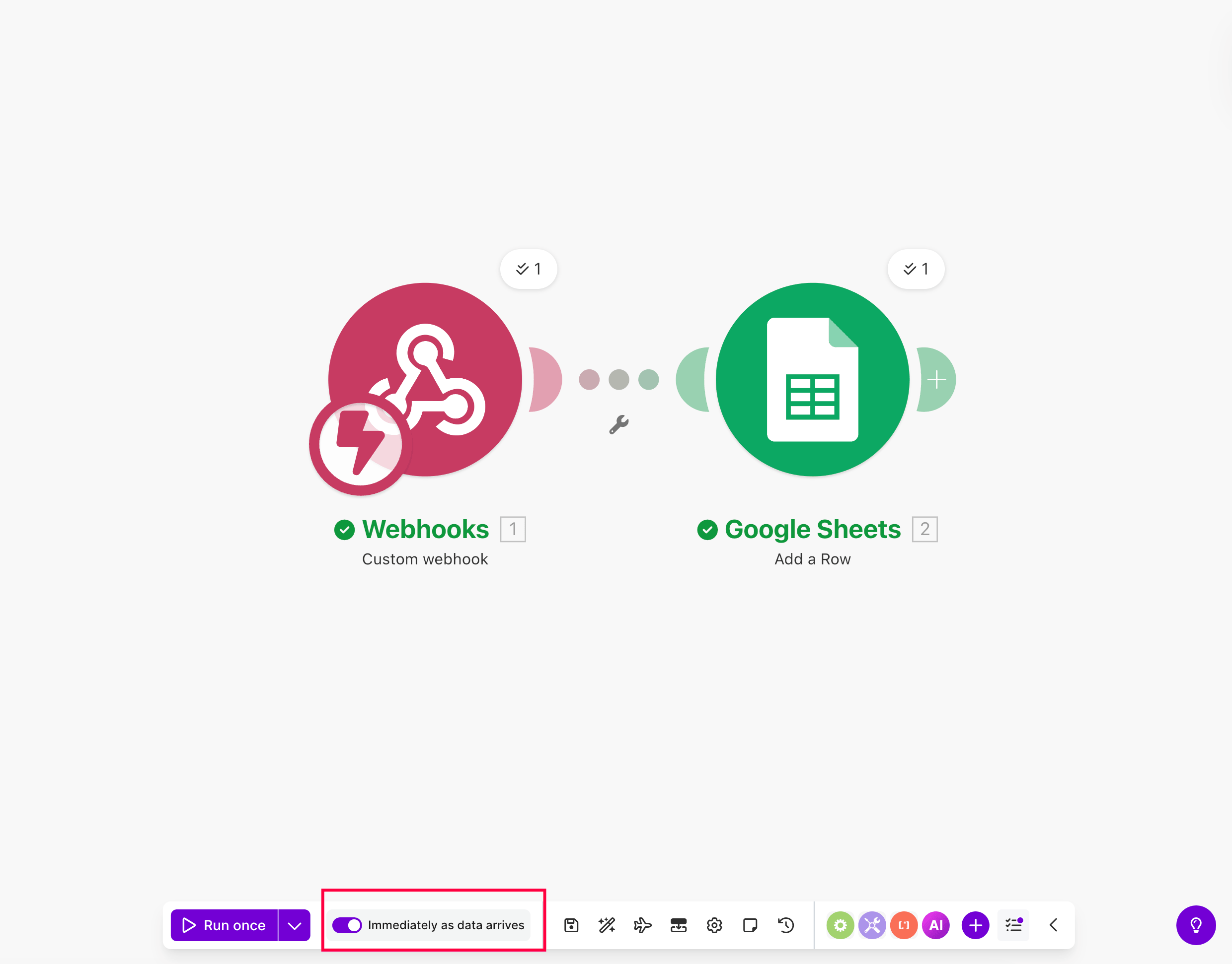 Turn Make scenario scheduling on